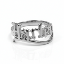 Load image into Gallery viewer, Harley-Davidson® Old English Script "Harley" Ring Sterling Silver HDR0530
