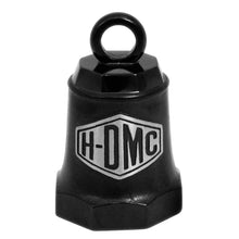Load image into Gallery viewer, Harley-Davidson® Sculpted "H-DMC" Bar &amp; Shield Logo Ride Bell Matte Black HRB094