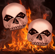Load image into Gallery viewer, Harley Davidson® Smooth Willie G "Skulls" Post Earrings Unisex Sterling Silver <BR>HDE0377