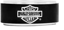 Load image into Gallery viewer, Harley-Davidson® Black Banded Bar &amp; Shield Logo TT Ring Men's Comfort Fit Band<BR>HSR0001