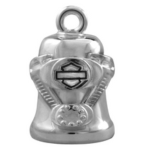 Load image into Gallery viewer, Harley Davidson® Sculpted V Twin Engine Bar &amp; Shield Logo Ride Bell<BR>HRB040