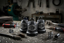 Load image into Gallery viewer, Harley-Davidson® Sculpted "HDMC" Logo Ride Bell Matte Black HRB093