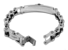 Load image into Gallery viewer, Harley-Davidson® ID Style Bike Chain Bar &amp; Shield Logo Bracelet Stainless Steel HSB0071