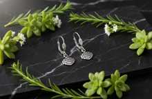Load image into Gallery viewer, Harley-Davidson® Outline Bar &amp; Shield Logo Dangle Earrings Sterling Silver HDE0284