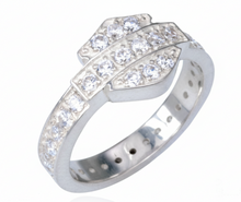 Load image into Gallery viewer, Ladies Harley-Davidson® Bling Bar &amp; Shield Logo Ring Sterling Silver<br> HDR0159