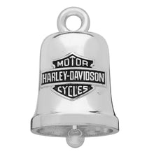 Load image into Gallery viewer, Harley Davidson® Classic Bar &amp; Shield Logo Ride Bell<BR> Engraved Ride Bell <br>HBR013