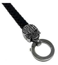 Load image into Gallery viewer, Harley-Davidson® Men's Calavera Skull Braided Leather Bracelet HSB0234