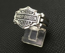 Load image into Gallery viewer, Harley-Davidson® Men's Square Bolt B&amp;S Logo Ring Sterling Silver HDR0245 image 3