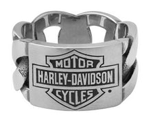 Load image into Gallery viewer, Men's Harley-Davidson® ID Chain B&amp;S Ring Stainless Steel    HSR0072 image 2