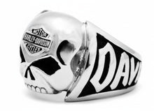 Load image into Gallery viewer, Men's Harley-Davidson ® Willie G Skull Bar &amp; Shield Logo Ring Stainless Steel HSR0004 image 1