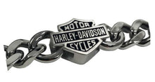 Load image into Gallery viewer, Men's Harley-Davidson® Bar &amp; Shield Logo Curb Link Bracelet Stainless Steel  HSB0015 image 2
