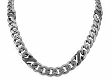 Load image into Gallery viewer, Men's Harley-Davidson® H-D Script Banner Curb Link Chain Necklace Stainless SteelHSN0079 image 2