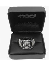 Load image into Gallery viewer, Men's Harley-Davidson® Willie G Skull B&amp;S Cigar Band Ring Satin Stainless Steel HSR0020 image 3