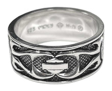 Load image into Gallery viewer, Men's Harley-Davidson® Willie G. Skull in Tribal Flames Ring Sterling Silver  HDR0399 image 2