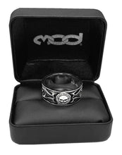 Load image into Gallery viewer, Men's Harley-Davidson® Willie G. Skull in Tribal Flames Ring Sterling Silver  HDR0399 image 5