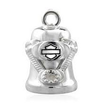 Load image into Gallery viewer, Harley Davidson® Sculpted V Twin Engine Bar &amp; Shield Logo Ride Bell  HRB040 image 1