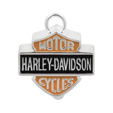 Load image into Gallery viewer, Harley-Davidson® 3-D Big Bar &amp; Shield Logo Ride Bell-Orange &amp; BlackHBR023 image 1