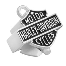 Load image into Gallery viewer, Harley-Davidson® 3D Big Bar &amp; Shield Logo Ride Bell-Silver &amp; Black  HBR024 image 1