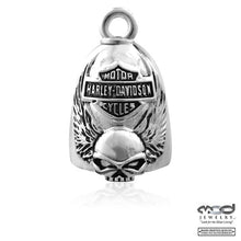 Load image into Gallery viewer, Harley Davidson® Winged Skull B&amp;S Logo  Ride Bell  HRB038 image 2