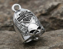 Load image into Gallery viewer, Harley Davidson® Winged Skull B&amp;S Logo  Ride Bell  HRB038 image 3
