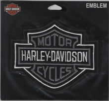 Load image into Gallery viewer, Harley-Davidson®<br>Grey Bar &amp; Shield Logo Patch<br>Harley® Patch 3 Sizes