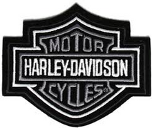Load image into Gallery viewer, Harley-Davidson®<br>Grey Bar &amp; Shield Logo Patch<br>Harley® Patch 3 Sizes