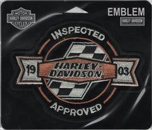 Load image into Gallery viewer, Harley Davidson® "1903 Inspected Approved" Patch<BR>Harley Patch P127