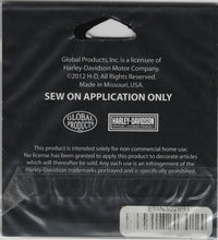 Load image into Gallery viewer, Harley Davidson®<BR>Reflective Bar and Sheild Logo Patch<BR>2 Sizes Harley Patch P128
