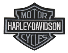 Load image into Gallery viewer, Harley-Davidson® Gray Bar &amp; Shield Harley Patch Available in 4 Sizes <br> P18