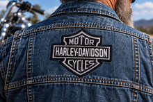 Load image into Gallery viewer, Harley-Davidson® Gray Bar &amp; Shield Harley Patch Available in 4 Sizes P18
