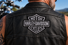 Load image into Gallery viewer, Harley-Davidson® Gray Bar &amp; Shield Harley Patch Available in 4 Sizes P18