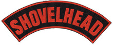 Load image into Gallery viewer, "SHOVELHEAD" Patch <BR> Top Rocker Patch <br> 3 Color Choices FREE SHIPPING P200