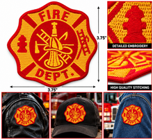 Load image into Gallery viewer, Fire Department Patch Motorcycle Patch P20
