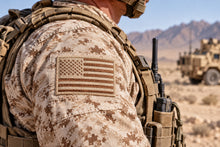 Load image into Gallery viewer, Tan "USA" Flag Patch Military Patch P40