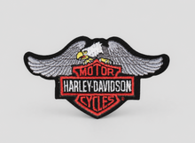 Load image into Gallery viewer, Harley-Davidson® Bar &amp; shield Logo Top Eagle Silver Wings Harley Patch P5