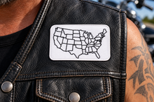 Load image into Gallery viewer, USA Map Patch Motorcycle Biker Patch P9