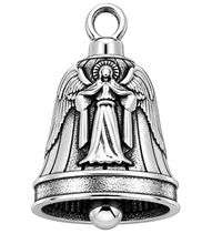 Load image into Gallery viewer, Guardian Angel Motorcycle Ride Bell® Stainless Steel Bell RB10