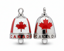 Load image into Gallery viewer, "CANADA" Motorcycle Ride Bell® Red &amp; White Stainless Steel RB11