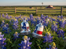Load image into Gallery viewer, Large "TEXAS" Motorcycle Ride Bell® Stainless Steel RB12L