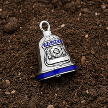Load image into Gallery viewer, "Police" Ride Bell® Thin Blue Line Stainless Steel RB13