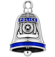 Load image into Gallery viewer, "Police" Ride Bell® Thin Blue Line Stainless Steel RB13
