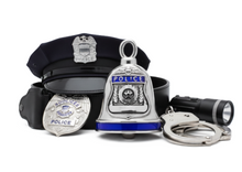 Load image into Gallery viewer, "Police" Ride Bell® Thin Blue Line Stainless Steel RB13