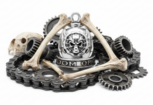 Load image into Gallery viewer, Bat Skull Ride Bell® "Freedom or Death" Stainless Steel RB15