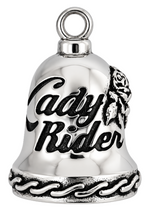 Load image into Gallery viewer, Lady Rider Motorcycle Ride Bell® Biker Stainless Steel RB1