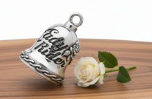 Load image into Gallery viewer, Large Lady Rider Ride Bell® Motorcycle Bell Stainless Steel RB1L