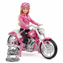 Load image into Gallery viewer, Lady Rider Motorcycle Ride Bell® Biker Stainless Steel RB1