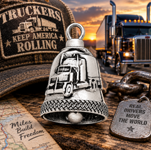 Load image into Gallery viewer, "Trucker" Ride Bell® Long Hauler Ride Bell Stainless Steel RB21