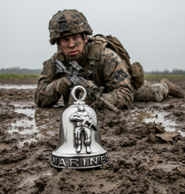 Load image into Gallery viewer, MARINES Ride Bell® Military Ride Bell Stainless Steel RB22