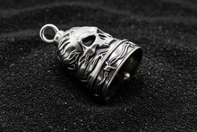 Load image into Gallery viewer, Flaming Skull Ride Bell® Motorcycle Bell Stainless Steel RB23