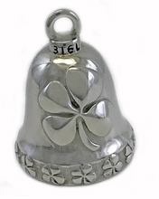Load image into Gallery viewer, 4 Leaf Clover Ride Bell Irish Motorcycle Bell Stainless Steel RB24